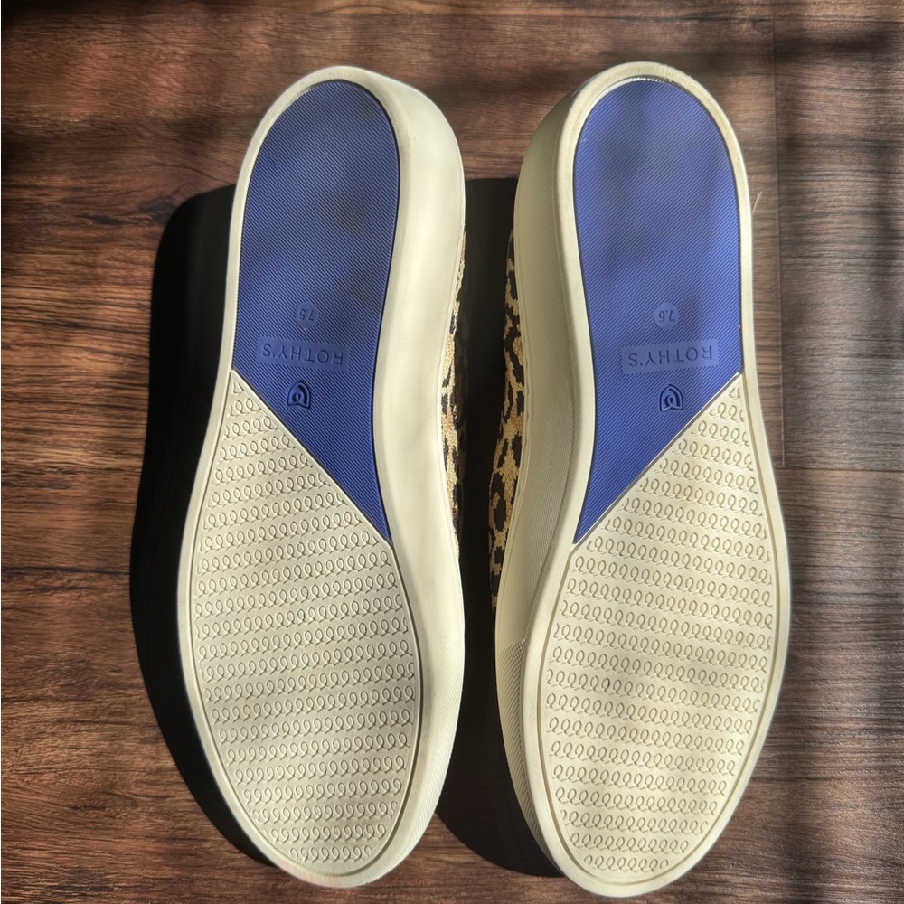 Rothy's Leopard Print Slip-On Sneakers - Picture 5 of 5